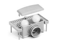 RigolĂ DuȘ, SticlĂ AlbĂ 80cm, Wet&dry