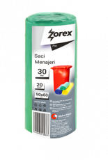 Zorex Pro Saci menaj verzi 30L 20/rola