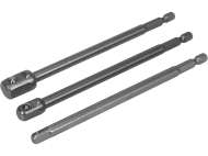 Set 3 Adaptoare Hexagonale 1/4'', 3/8'', 1/2''