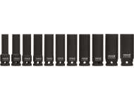 Set Chei Tubulare AdÂnci De Impact, 11 Buc