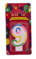 Lumanare aniversare color cifra 8