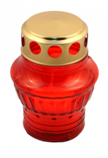 Candela sticla TIP40 cu capac timp de ardere 14h