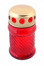 Candela sticla TIP45 cu capac timp de ardere 14h 