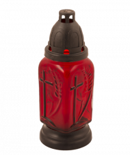 Candela sticla Rectang. cu capac timp ardere 48h 