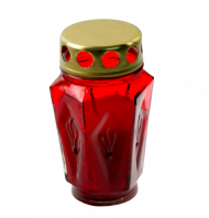 Candela sticla TIP215 cu capac timp de ardere 36 h