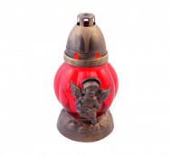 Candela sticla "Ingeras" cu capac timp ardere 36 h 