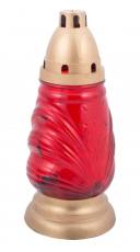 Candela sticla "Lotus" cu capac timp ardere 36 h