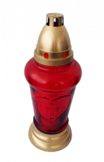 Candela sticla "Amintire" cu capac timp ardere 48 h