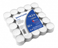 Lumanari pastila albe timp ardere ~4.5h ( 50buc /set)