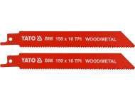 Lame FierĂstrĂu Sabie, Bim, 150mm, 10tpi, 2 Buc