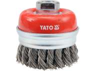 Perie CupĂ 75mm, Prindere M14, Cu Toroane Din OȚel Inoxidabil