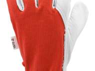 MĂnuȘi Lucru MĂrimea 10, Bumbac/piele RoȘu