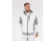 Jacheta Fleece Cu Gluga Sarna Alba 3xl