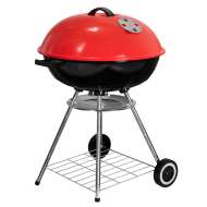 Grill Carbuni Rotund Cu Picioare - 22" / Rosu