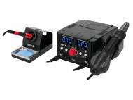 Stație De Lipit 2 În 1, Aparat Lipit 75W + Pistol Aer Cald 750W
