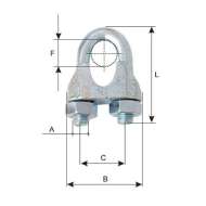 Brida Fixare Zincata 14mm / 25x46mm