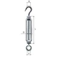 Intinzator Carlig - Inel Zincat 8mm / 10/11mmx110mm
