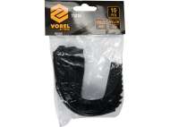 Bandă Velcro 150Mm, 10 Buc, Negru