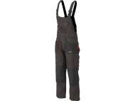Pantaloni De Lucru Cu Pieptar, Basalt, Mărimea L