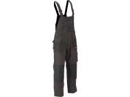 Pantaloni De Lucru Cu Pieptar, Basalt, Mărimea L