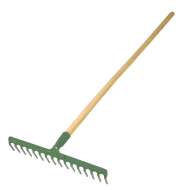 Grebla Metalica Cu Maner Lemn 130cm / 16 Dinti