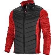 Jacheta Cu Imprimeu Si Matlasare / Rosu-negru - 3xl