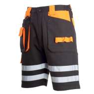 Pantalon Scurt Cu Reflectorizant Negru-portocaliu - 3xl