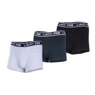 Set 3 Boxeri Barbati Negru-gri-bleumarin - 3xl