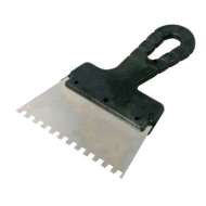 Spatula Inox Dintata Cu Maner Plastic 150/6mm