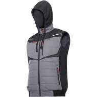 Vesta Captusita Cu Gluga / Negru-gri - 3xl