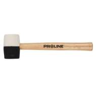 Ciocan Cauciuc Bicolor Cu Maner Lemn 63mm / 780g
